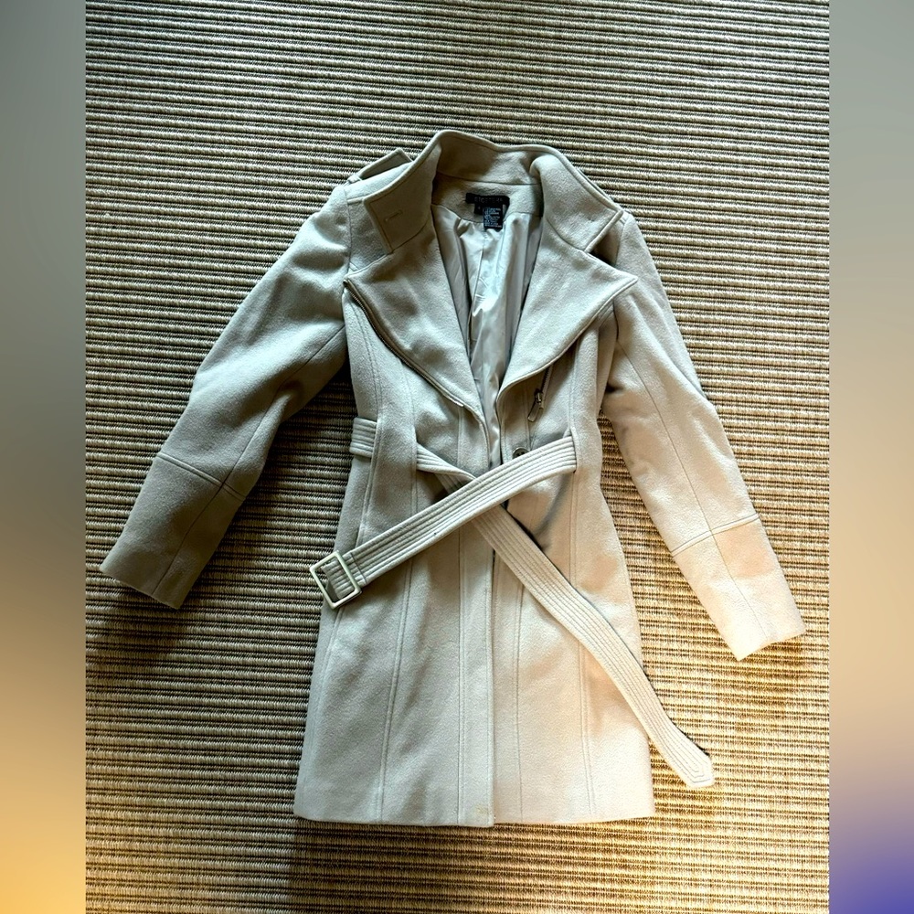 Wool trench coat